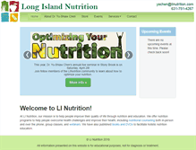 Tablet Screenshot of linutrition.com